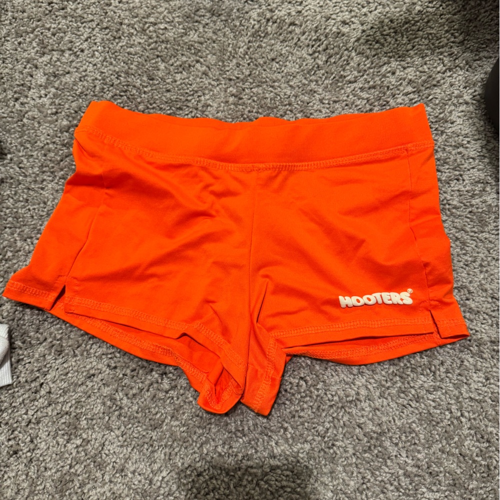 Hooters Vibrant Orange Athletic Shorts
